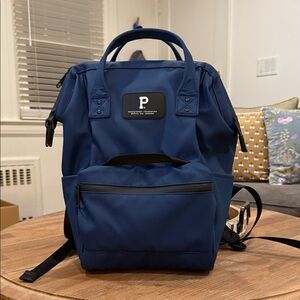 Brand Navy Blue Men's Backpack